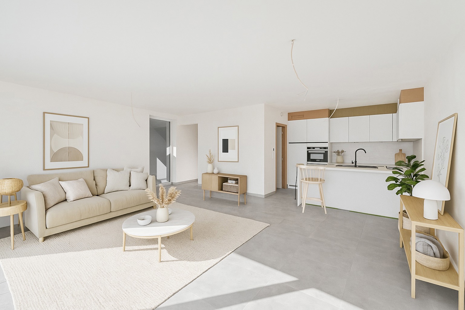 Gelijkvloers appartement met één slaapkamer - foto 1