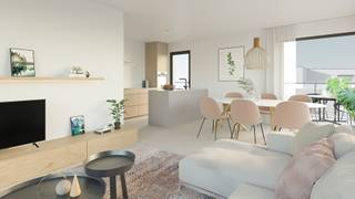 Energiezuinig en moderne penthouse met 2 slaapkamers (98m2) en een ruim terras van 113m2.Dit lichtrijke appartement is gelegen op de 3de verdieping...