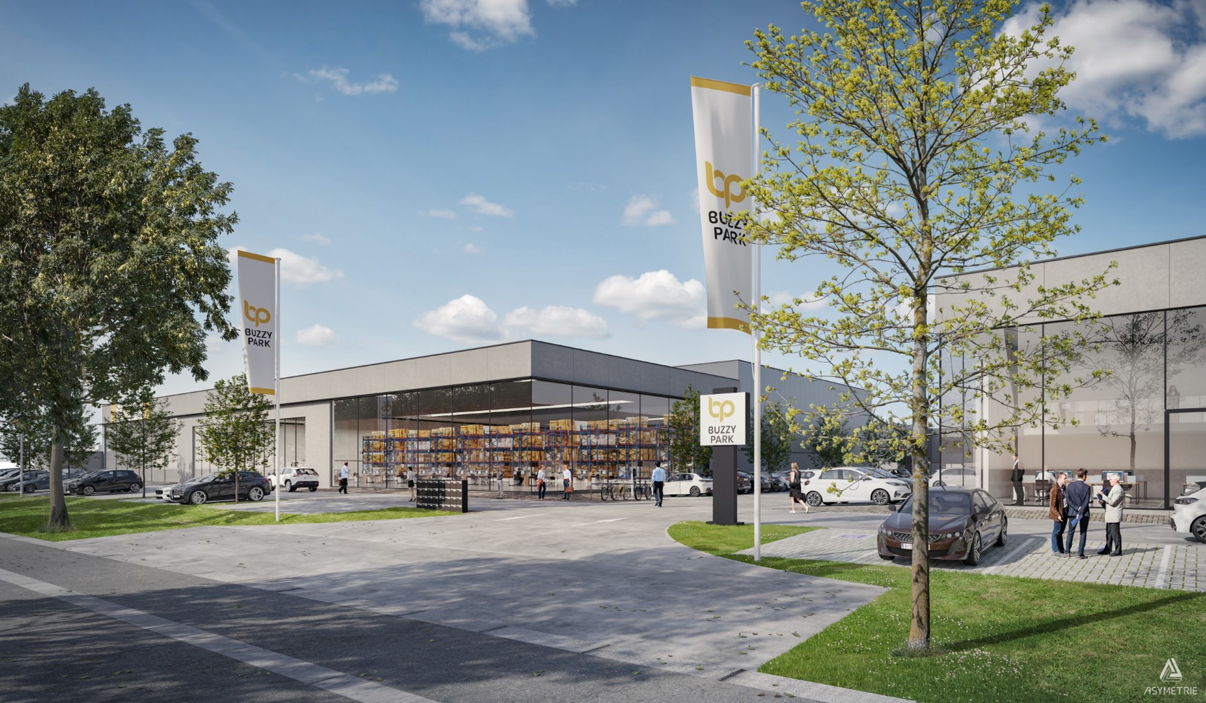 Buzzy Park – 19 Nieuwe Magazijnen te Koop in Nijvel – Van 181 tot 1.097 m² - foto 1