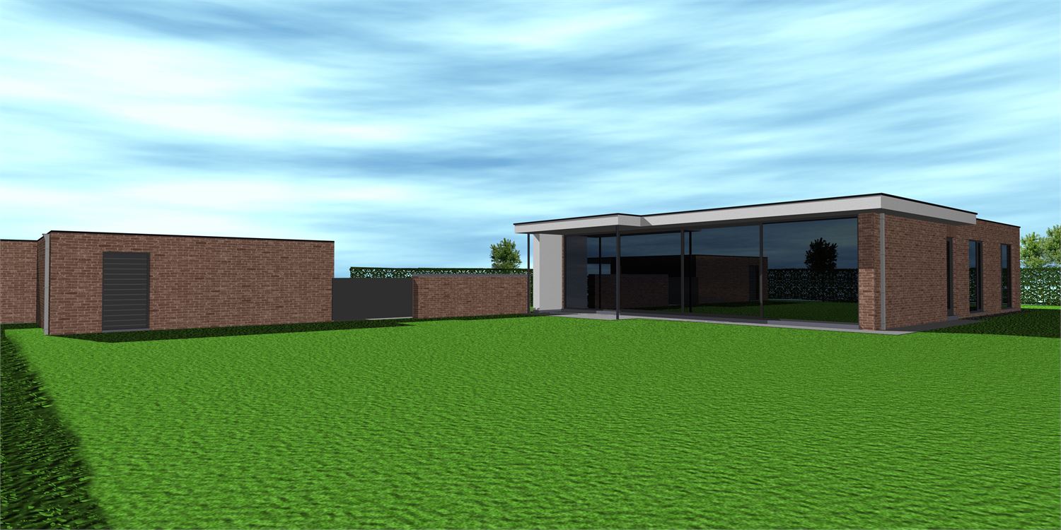 Waardamme Stuk BOUWGROND voor open bebouwing Goedgekeurde bouwvergunning beschikbaar voor het bouwen van   Vrijstaande ééngezinswoning 201,50m², een ruime gelijkvloerse woning   met garage 46,5m² - foto 2