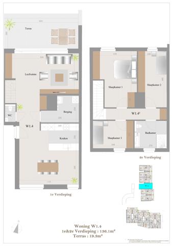 Duplex stapelwoning W1.4 met 3 slaapkamers - foto 5