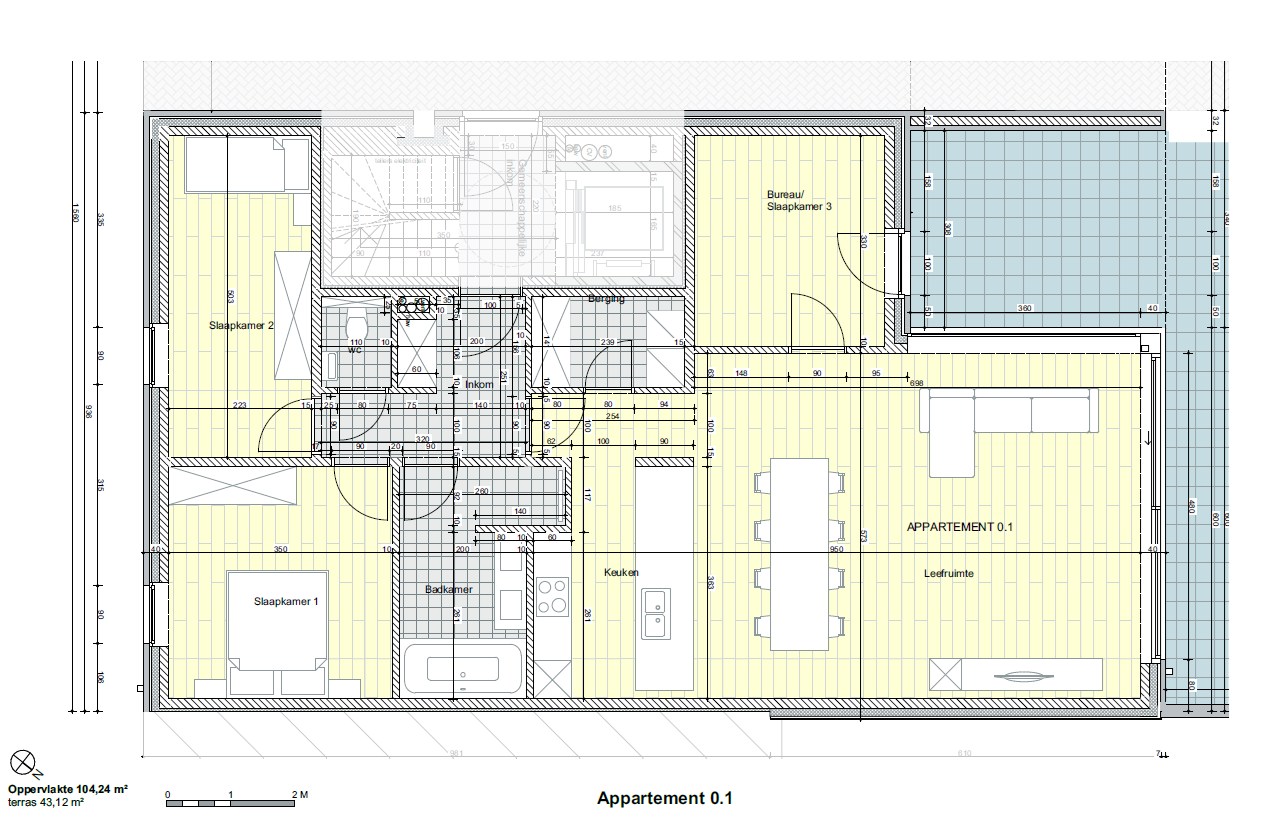 Te koop (6%!) centrum Waregem: Nieuwbouwappartement met 3 slaapkamers op het gelijkvloers. - foto 4