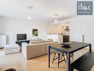 Appartement merveilleusement situé avec 2 chambres, garage et cave, avec jardin commun et à proximité de l'arrêt de métro Ribaucour !...