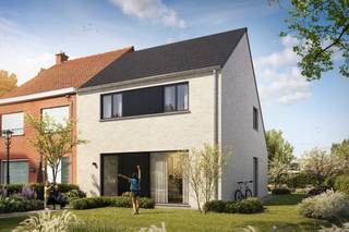 Op een rustige en vlot bereikbare hoeklocatie in het charmante Zillebeke, aan de kruising van de Zandvoordestraat en de Taccoenstraat, bevindt zich deze moderne halfopen nieuwbouwwoning. De ligging combineert het beste van twee werelden: een groene, residentiële omgeving met een uitstekende verbinding naar Ieper en omliggende gemeenten. <br /><br />De woning werd ontworpen met oog voor licht, ruimte en comfort. Binnenin geniet u van een ruime en lichtrijke leefruimte met open keuken, aansluitend een praktische bergruimte. Op de verdieping bevinden zich drie volwaardige slaapkamers en een stijlvolle badkamer met zowel een ligbad als een douche. De zolder is bereikbaar via een uitrekbare trap en de ideale bergruimte. <br />De afwerking van de woning kies je zelf naar eigen smaak en budget via onze partnerleveranciers. Standaard wordt een lucht-waterwarmtepomp en vloerverwarming voorzien, wat zorgt voor een comfortabel en energiezuinig leefklimaat. <br /><br />Dankzij de ligging en duurzame visie zijn deze woningen geschikt als vaste woonplaats of rendabele investering. Je koopt aan een vaste prijs en hebt de keuze om zelf je afwerking te bepalen of volledig ontzorgd te worden. Voor investeerders zoeken we bovendien gratis de eerste huurder, wat zorgt voor zekerheid én gemak. <br /><br /><strong>Troeven op een rijtje: </strong>
<ul>
<li>Rustige en landelijke ligging op slechts 10min van centrum Ieper</li>
<li>Energiezuinige bouw met hernieuwbare technieken; </li>
<li>Ruim perceel; </li>
<li>Mogelijkheid om carport te plaatsen. </li>
</ul>
<ul>
</ul>
Interesse in dit nieuwe woonproject in Zillebeke?<br />Neem vandaag nog contact op voor alle informatie.<br />