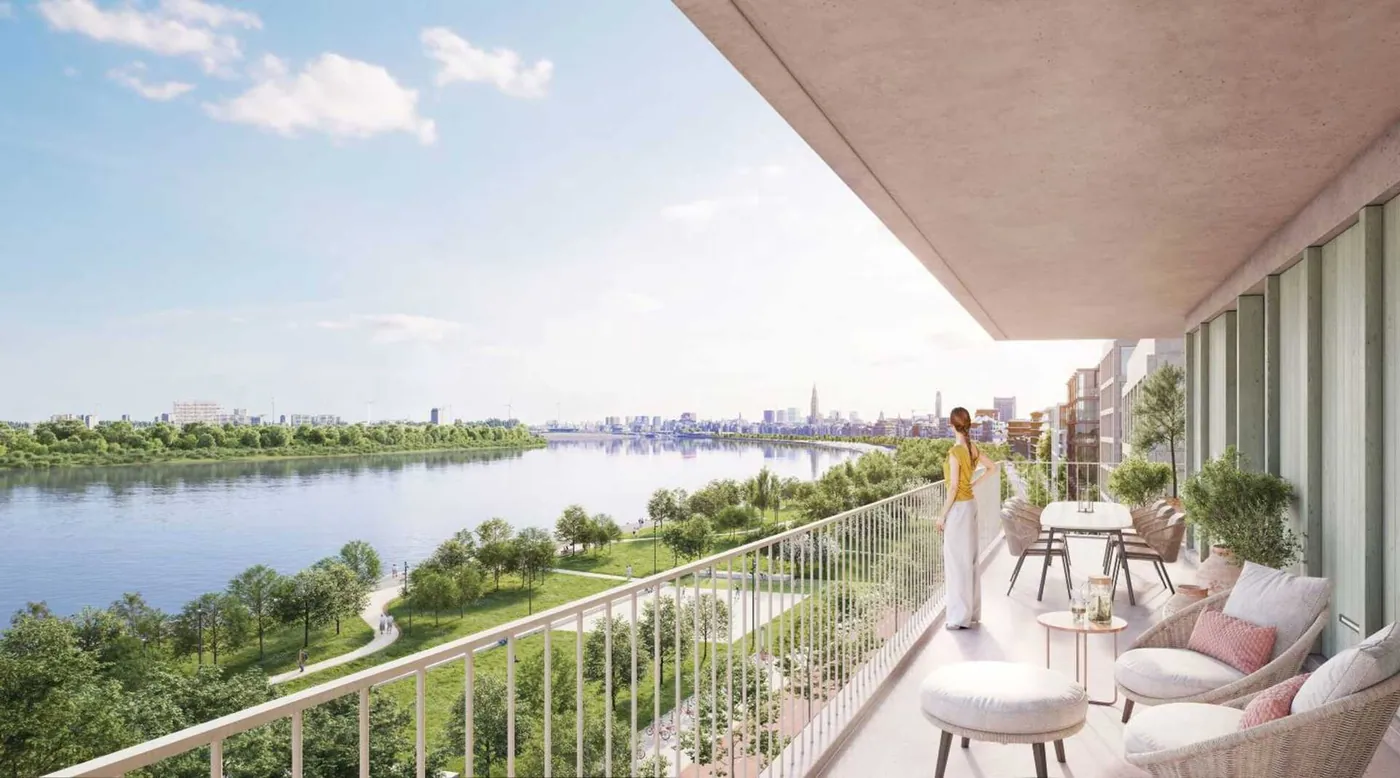 Nieuwbouwappartement met 3 slaapkamers en ruim ZW terras - foto 1