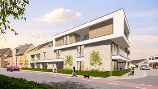 APPARTEMENT 1.1 (Verdieping 1)<br />- Opp. app.: 128 m²<br />- Terras voorzijde: 13 m²<br />- Terras achterzijde: 12 m²<br /><br />INDELING:<br />Inkomhal, toilet, ruime woonkamer met open keuken, overdekt terras voorzijde (13 m²), overdekt terras achterzijde (12 m²), nachthal, 2 slaapkamers, badkamer en berging/wasplaats.<br /><br />BIJKOMENDE INFO:<br />- Warmtepomp L/W met vloerverwarming- en koeling.<br />- Performant ventilatiesysteem voor een aangenaam binnenklimaat.<br />- Zonnepanelen.<br />- Lift aanwezig.<br />- Topligging vlakbij het centrum.<br />- Afwerking naar eigen smaak volgens lastenboek.<br />- Bij ieder appartement dient een inpandige parking met kelderberging naar keuze te worden aangekocht. De prijs voor een parking met bijhorende berging bedraagt € 22.000,-.<br />- Dit project komt in aanmerking voor de toepassing van het verlaagde BTW-tarief van 6% voor wie aan de wettelijke voorwaarden voldoet. Ook investeerders kunnen van deze aantrekkelijke maatregel genieten.<br /><br />INFORMEER NAAR DE VERKOOPSBROCHURE OP ONS KANTOOR.