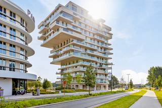 <p>Appartement met ruim terras en prachtig zicht gelegen in residentie Waterfront in Waregem.</p>
<p>Inkom met apart toilet - woonkamer met open ingerichte keuken - één slaapkamer - badkamer met inloopdouche, badkamermeubel met lavabo en handdoekdroger - Berging - Groot terras van 19m2 met prachtig uitzicht op de stadion en de vijvers</p>
<p>Troeven</p>
<ul><li>volledig geschilderd</li><li>gelegen op wandelafstand van winkels en Markt</li><li>Vlotte verbinding naar E17 en station van Waregem</li></ul>
<p><strong>Wenst U een bezoek te brengen aan dit prachtige éénslaapkamer appartement, aarzel dan niet om contact met ons op te nemen!</strong> </p>