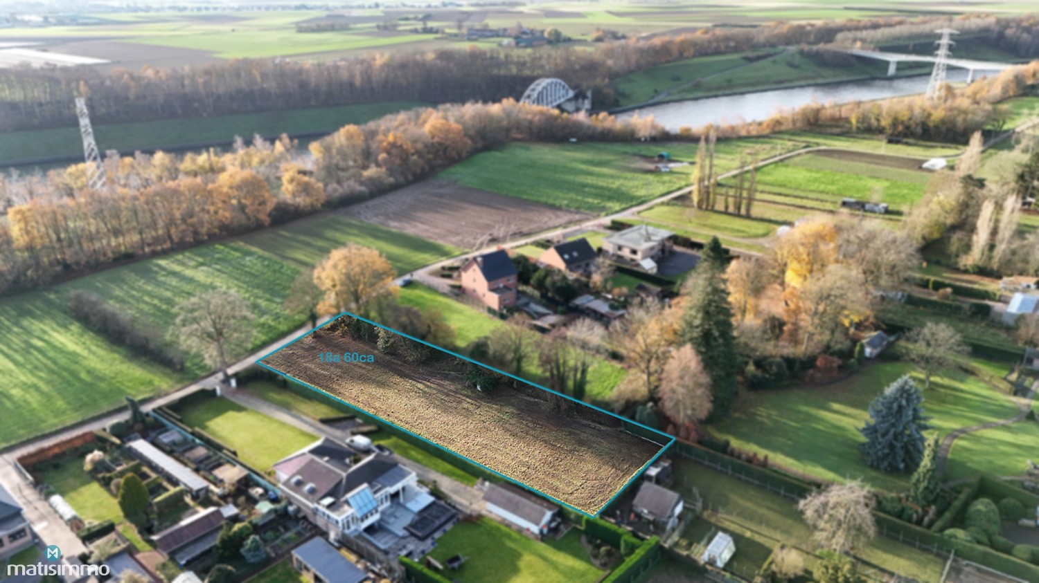 RUIME BOUWGROND VAN 18A 60CA VOOR OPEN BEBOUWING TE LANAKEN - foto 4