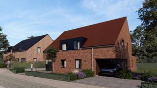 Op zoek naar een kwalitatieve, energiezuinige woning waar ruimte, comfort en een rustige ligging samenkomen? Deze prachtig afgewerkte woning biedt het allemaal. Met drie volwaardige slaapkamers, een grote kamerhoge zolder, inpandige garage, ruime berging, aangelegde tuin en een terras van maar liefst 8 x 3 meter is dit een ideale gezinswoning. Deze worden gebouwd in 2027.<br /><br />LICHTRIJKE LEEFRUIMTE & OPEN KEUKEN<br /><br />Via de ruime inkomhal met gastentoilet kom je in de bijzonder lichtrijke leefruimte. De open keuken met eiland vormt het hart van de woning en sluit mooi aan bij de leefruimte.<br /><br />De keuken wordt standaard uitgerust met kwalitatieve Bosch-toestellen, maar kan nog volledig naar eigen smaak worden gekozen binnen een voorziene handelswaarde van € 12.500.<br /><br />Dankzij het grote schuifraam geniet je vanuit de leefruimte van een aangenaam zicht op de tuin en heb je rechtstreeks toegang tot het volledig afgewerkte terras van 8 x 3 meter.<br /><br />Op het gelijkvloers bevinden zich daarnaast een zeer ruime berging en een inpandige garage met sectionale elektrische poort. Via de zijdeur is er rechtstreeks toegang tot de oprit langs de woning.<br /><br />3 VOLWAARDIGE SLAAPKAMERS & RUIME BADKAMER<br /><br />De eerste verdieping omvat een nachthal, drie volwaardige slaapkamers en een ruime badkamer.<br /><br />De badkamer is voorzien van een inloopdouche, toilet en een badkamermeubel met spiegelkast en dubbele lavabo. Het maatwerk badkamermeubel kan nog volledig volgens eigen smaak worden samengesteld. Bovendien is er nog de mogelijkheid om een ligbad te plaatsen.<br /><br />KAMERHOGE ZOLDER MET VEEL MOGELIJKHEDEN<br /><br />Een absolute extra troef is de ruime, kamerhoge zolderverdieping. Deze is bereikbaar via een zolderluik met trap en kan perfect dienstdoen als extra bergruimte.<br /><br />Dankzij de royale ruimte en hoogte zijn er bovendien mogelijkheden om de zolder in de toekomst verder in te richten als extra slaapkamer(s), hobbyruimte of bureau.<br /><br />AANGELEGDE TUIN & PARKEREN<br />De tuin beschikt reeds over een aangelegd gazon en is volledig omheind met een draadafsluiting.<br />De ruime oprit naast de woning biedt plaats aan maar liefst drie personenwagens en zorgt tegelijkertijd voor een praktische en vlotte toegang tot de tuin.<br />Er is bovendien de mogelijkheid om aan de woning nog een extra carport en/of tuinberging te realiseren.<br /><br />UITZONDERLIJK ENERGIEZUINIG<br />Ook op technisch vlak is deze woning voorzien van moderne en energiezuinige technieken:<br />• Zonnepanelen van 4.000 Wp<br />• Panasonic-warmtepomp<br />• Vloerverwarming op zowel het gelijkvloers als de eerste verdieping<br />• Vloerverwarming per verdieping volledig onafhankelijk regelbaar<br />• Ventilatiesysteem D met warmterecuperatie<br />• Regenwaterput van 10.000 liter<br />• Mogelijkheid tot het plaatsen van een thuisbatterij<br />• Kwalitatieve A-merken voor onder andere sanitair en keukentoestellen<br /><br />DE TROEVEN OP EEN RIJTJE<br />✓ Energiezuinige nieuwbouwwoning<br />✓ 3 volwaardige slaapkamers<br />✓ Grote kamerhoge zolder met uitbreidingsmogelijkheden<br />✓ Inpandige garage<br />✓ Bijzonder ruime berging<br />✓ Open keuken met eiland<br />✓ Bosch-keukentoestellen<br />✓ Keuken nog naar eigen smaak te kiezen binnen budget van € 12.500<br />✓ Maatwerk badkamermeubel nog vrij te kiezen<br />✓ Terras van 8 x 3 meter<br />✓ Aangelegde en volledig omheinde tuin<br />✓ Oprit voor 3 wagens<br />✓ Zonnepanelen – 4.000 Wp<br />✓ Warmtepomp en vloerverwarming op beide verdiepingen<br />✓ Ventilatiesysteem D met warmterecuperatie<br />✓ Regenwaterput van 10.000 liter<br />✓ Mogelijkheid tot carport en/of tuinberging<br />✓ Zeer rustige ligging tussen Ieper en Roeselare<br />✓ Zicht op de in aanleg zijnde tuinen van de Kasteelhoeve<br />✓ Kwalitatief en hoogstaand afgewerkt<br /><br /><br />RUSTIG WONEN, KLAAR VOOR DE TOEKOMST<br />Deze woning is de ideale voor mensen die op zoek zijn naar een perfecte combinatie van ruimte, comfort, hedendaagse technieken en energiezuinig wonen. Dankzij de drie slaapkamers, de ruime zolder met extra mogelijkheden, de inpandige garage en de grote tuin biedt ze bovendien heel wat flexibiliteit voor de toekomst.<br /><br />De rustige ligging tussen Ieper en Roeselare, gecombineerd met het zicht op de in aanleg zijnde tuinen van de Kasteelhoeve, maakt het plaatje compleet.<br />Een kwalitatieve en energiezuinige woning met ruimte voor vandaag én morgen<br /><br />Indeling:<br />- Inkomhal<br />- Ruime leefruimte met open keuken<br />- Berging<br />- Inpandige garage<br />- 3 slaapkamers<br />- Badkamer<br />- Apart toilet<br />- Tuin<br />- Zolderruimte<br /><br />Contacteer ons vrijblijvend voor meer informatie, plannen en lastenboek. <br /><br />Lot 3: €370.450<br /><br />Lot 4: €359.425