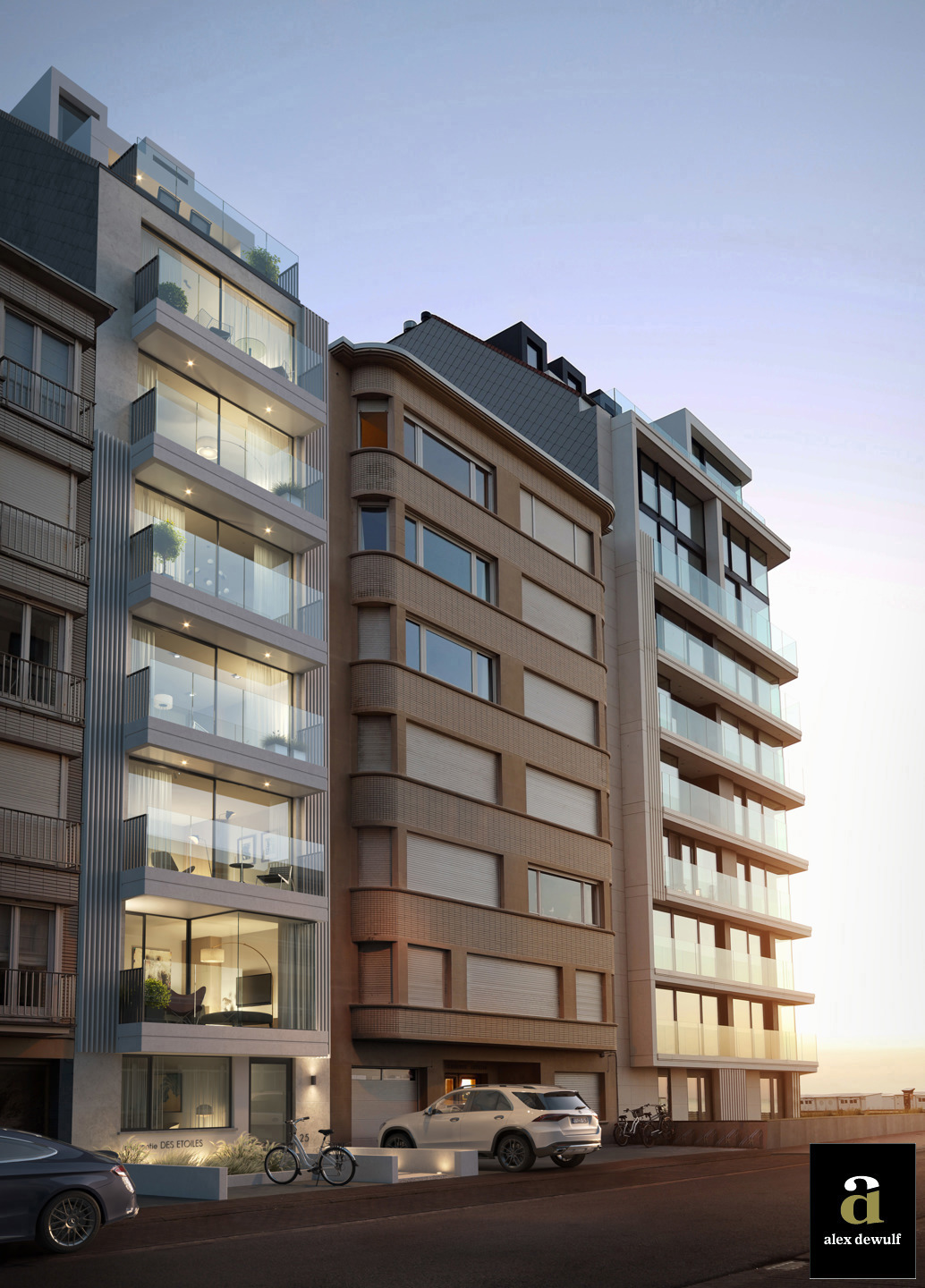 Des Étoiles - Nieuwbouw duplexappartement met zeezicht [Sterrenlaan - buurt Casino]. - foto 4