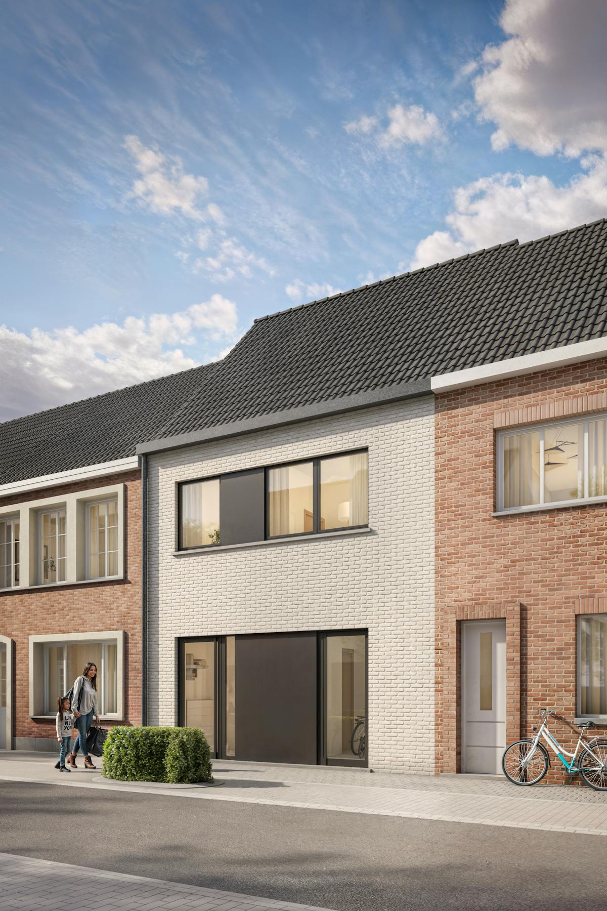 Nieuwbouwhuis met 3 slaapkamers in Oude Hoogweg te Sint-Kruis (Brugge) - foto 1