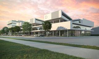 Emplacement phénoménal pour des bureaux/polyvalents neufs de 302 m² avec terrasse de 114 m² à louer à l'angle de l'A12 et du R0, à seulement 200 m...