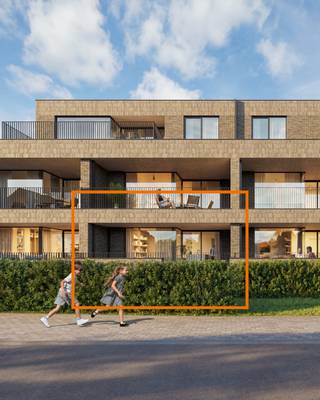 Ontdek dit lichtrijke nieuwbouwappartement met 1 slaapkamer in het stijlvolle woonproject Dorpshof in Heusden-Zolder. Met een bewoonbare oppervlakte van 79 m² en een uitzonderlijk ruim terras van 30 m² geniet je van een aangename combinatie van binnen- en buitenleven. De moderne architectuur, grote raampartijen en praktische indeling zorgen voor een optimaal wooncomfort. Dankzij het energiezuinige EPC A+-label woon je bovendien duurzaam en met lage energiekosten. Dorpshof biedt een rustige, groene woonomgeving op wandel- en fietsafstand van het centrum, met winkels, scholen en restaurants vlakbij, en een vlotte verbinding naar de E314. Een privatieve fietsenberging is inbegrepen. Een berging en autostaanplaats zijn verplicht aan te kopen.