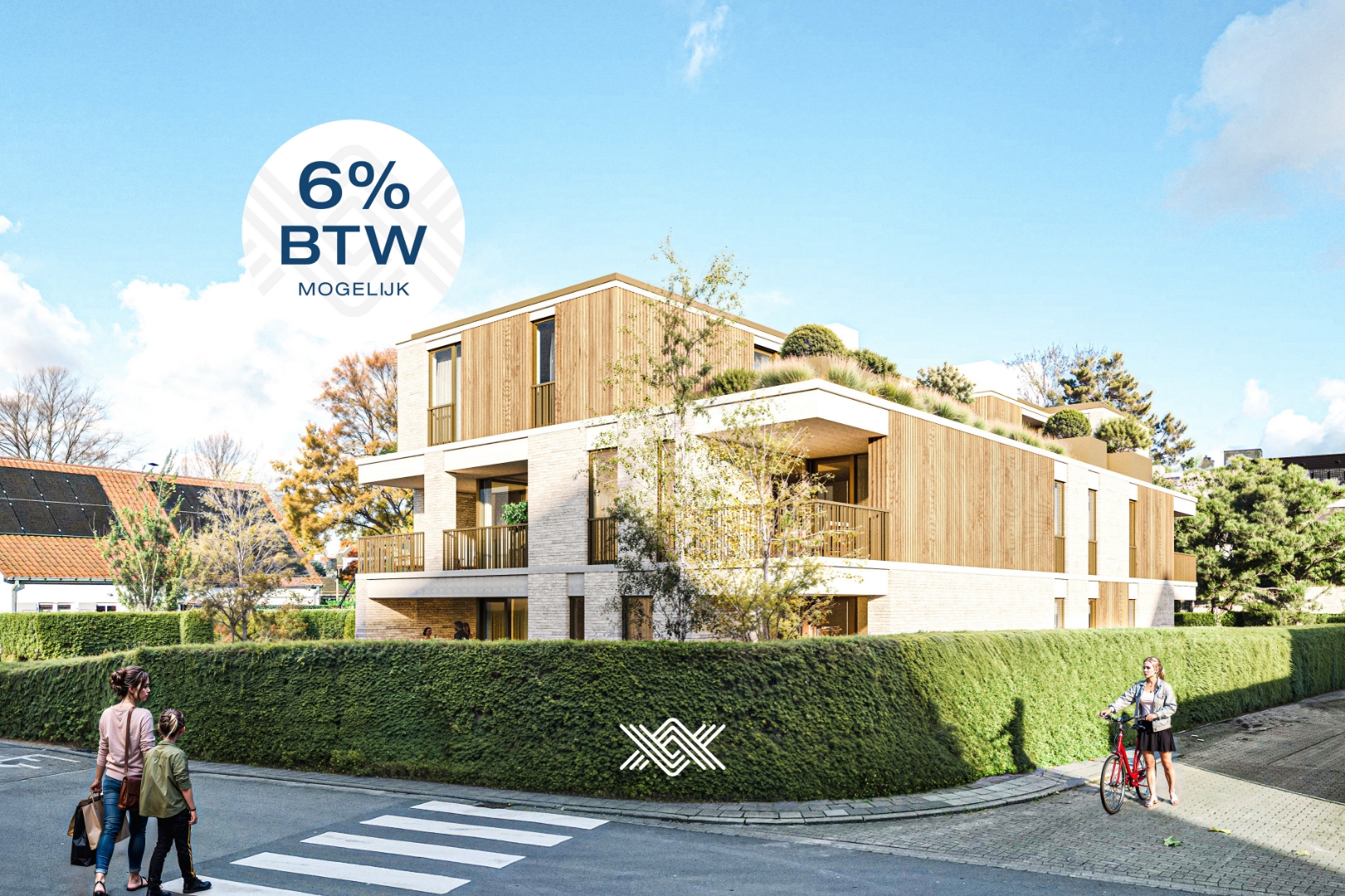 Gelijkvloers tweeslaapkamer appartement met terras en tuin - photo 1