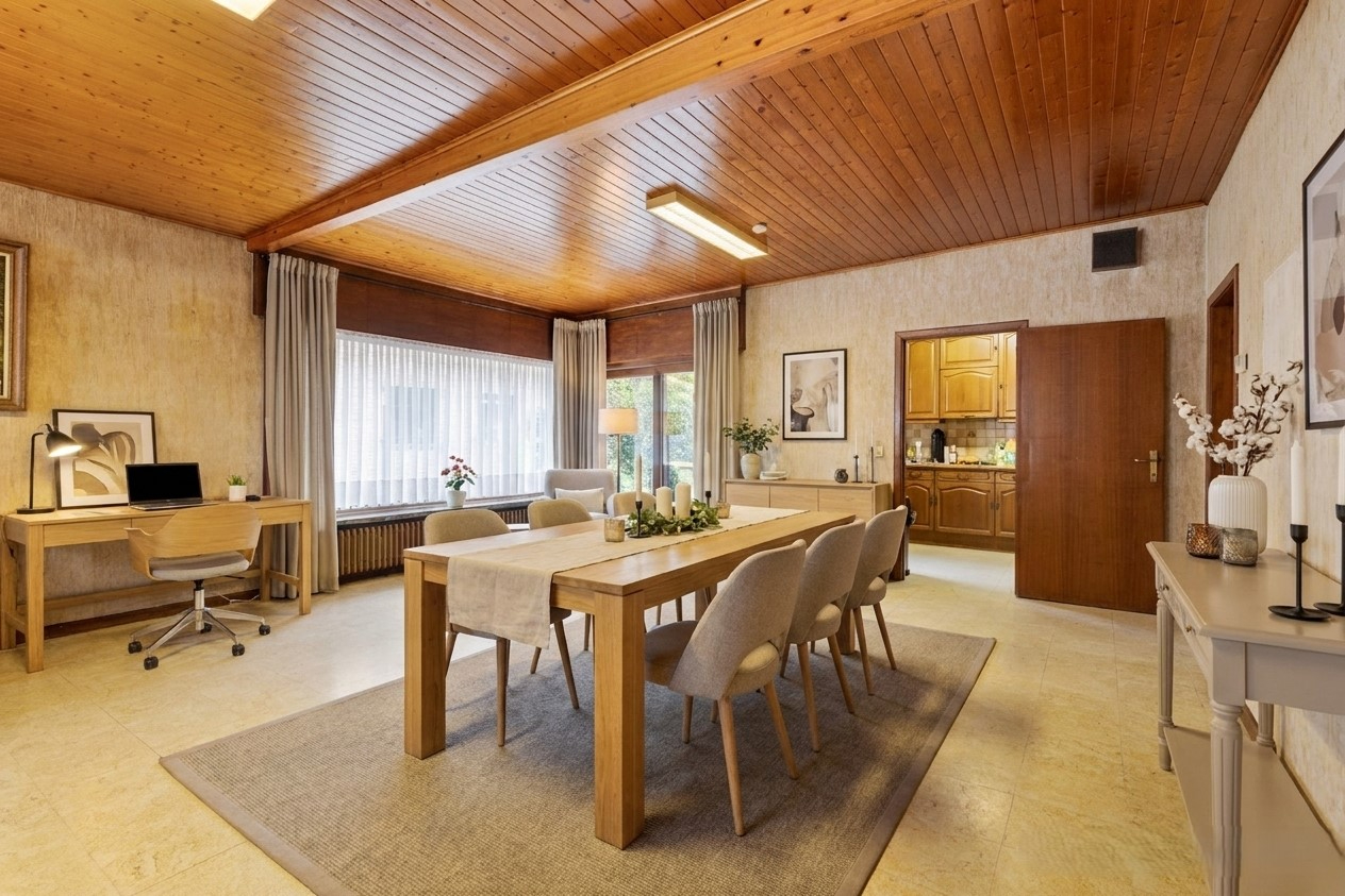Gelijkvloerse woning met 3 slpk, garage en tuin - foto 4