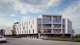 Te huur - Halle - Residentie Hallepoort (Blok C - app 0.2) - Splinternieuw appartement gesitueerd op de gelijkvloersverdieping met ruime woonkamer, volledig ingerichte (open) keuken, berging, badkamer, apart toilet. Nachthal en 2 slaapkamers (Kamer1: 13,6 vierkante meter en Kamer2: 11,1 vierkante meter). Aanpalend terras en privatieve tuin. <br /><br />Staanplaats in de ondergrondse garage voor 1 wagen (P21).<br /><br />Beschikbaar per 1 april 2026.<br /><br />Huurprijs: 1250euro/maand + 80euro/maand kosten (onderhoud gemeenschap)<br /><br />Oplevering gebouw voorzien voor einde maart. Wenst u als eerste een bezoek? Aarzel niet en neem contact op via info@dehenauvastgoed.be of per 0473 36 48 23. <br /><br />EPB nog niet afgeleverd (nieuwbouw) - indicatief EPC label A (S-peil: 26/ E-peil:18)<br /><br /> 