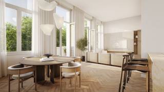 In the beating heart of the city, between the green City Park and the lively Theatre Square, Mirador is rising – a new landmark that sets the standard for prestigious living in Antwerp. Here, you are not just choosing an apartment, but a true lifestyle where luxury and comfort go hand in hand. Floor-to-ceiling windows flood your interior with light and, like the adjoining terraces and balconies, offer breathtaking views of the bustling city.<br />Spacious living areas, high-quality finishes... At Mirador, you don't have to compromise on your living comfort. This exceptional concept comprises 18 unique two- and three-bedroom apartments, including three unique penthouses, spread over four architectural volumes harmoniously positioned around a serene green roof garden. Each apartment can be finished to your liking. Mirador has underground car parking, while two convenient bicycle parking facilities are provided on the ground floor next to the commercial spaces.<br /><br />Sylvie Bruyninckx of VIVA Architecture: "The four elegant residential buildings are interconnected by a plinth that brings liveliness to the streetscape. Yet each building has its own identity, creating a coherent but varied whole. This interplay of unity and diversity leads to a fascinating interaction, resulting in an attractive ensemble that exudes intimacy and small scale. Mirador's design pays contemporary tribute to the history of the location. The architecture is clear and sustainably designed. This creates a lively residential environment where residents feel connected to their neighbourhood and to the bustling city."