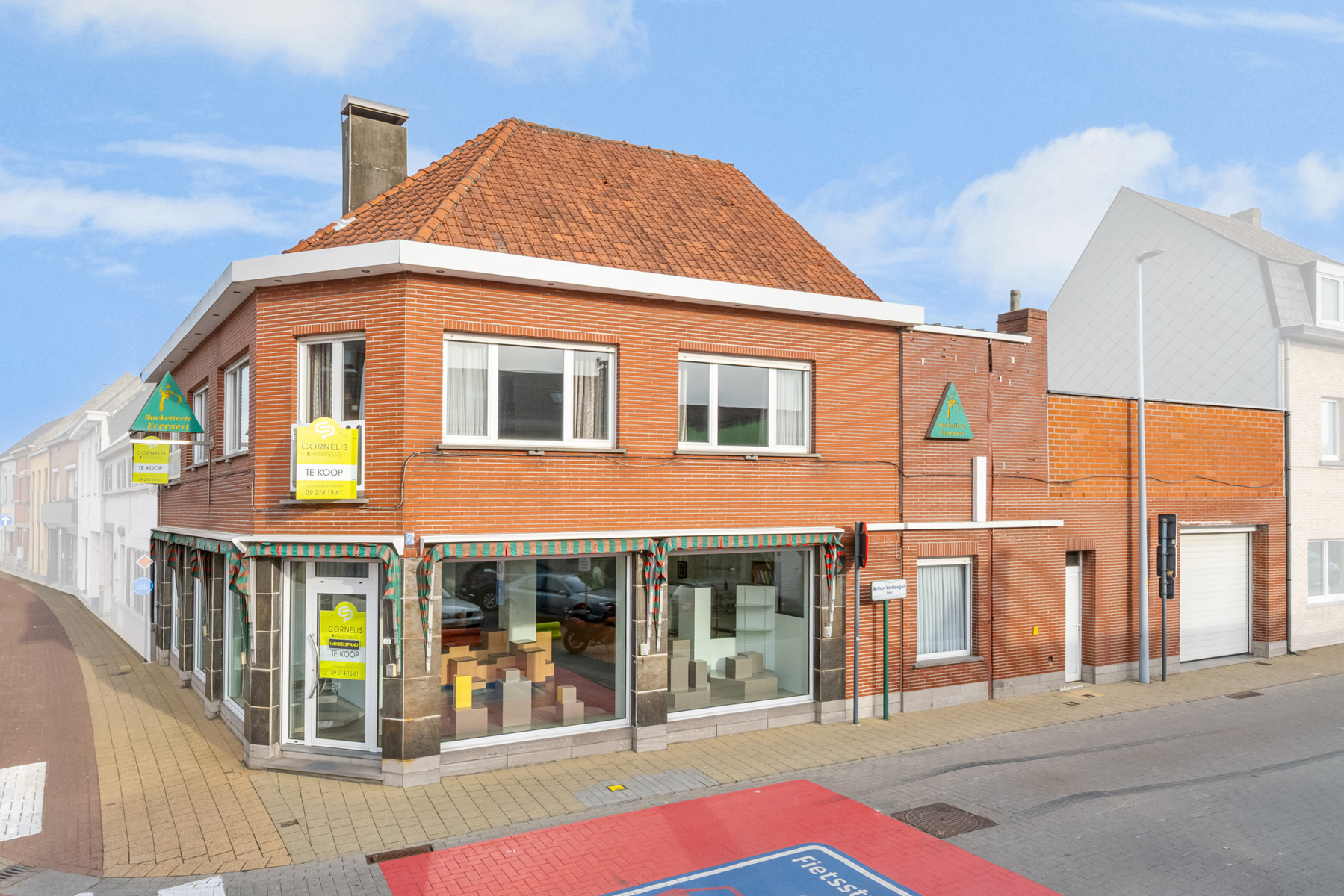 Merelbeke centrum: handelspand met woonst, garage en terras  - foto 2