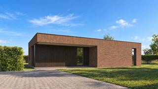 <ul>
	<li>Luxueuze afwerking </li>
	<li>Ruim perceel op rustige ligging</li>
	<li>Rolstoelvriendelijk </li>
	<li>Energiezuinig (E20)</li>
</ul>
<br />Ontdek deze vrijstaande nieuwbouwvilla, rustig gelegen in tweede bouwlijn en bereikbaar via een aparte oprijlaan. De volledig gelijkvloerse woning combineert een praktische indeling met drie volwaardige slaapkamers en een aangename tuin die zich rondom de woning uitstrekt.<br /><br />Het ontwerp is aangepast om comfortabel wonen mogelijk te maken voor personen met een beperkte mobiliteit.<br /><br />INDELING<br />De woning werd volledig op het gelijkvloers ontworpen, waardoor alle leef- en slaapruimtes zich op één niveau bevinden.<br />Via de inkomhal kom je binnen in de woning en bereik je de ruime leefruimte met open keuken. Dankzij de verschillende raampartijen staat de leefruimte rechtstreeks in verbinding met de omliggende tuin en geniet de woning van veel natuurlijk licht.<br /><br />Verder beschikt de villa over drie volwaardige slaapkamers en een ruime badkamer, uitgerust met een ligbad, inloopdouche en dubbele lavabo. Een afzonderlijk toilet zorgt voor extra comfort.<br /><br />Daarnaast zijn er twee praktische bergingen voorzien. Eén van deze ruimtes biedt, afhankelijk van de gekozen afwerking en technische mogelijkheden, de mogelijkheid om ingericht te worden als extra douchekamer.<br /><br />RUSTIG WONEN IN TWEEDE BOUWLIJN<br />De ligging in tweede bouwlijn vormt een bijzondere troef. Via de aparte oprijlaan bereik je de vrijstaande woning, die verder van de straat werd ingeplant en daardoor een privaat karakter geniet.<br /><br />De tuin loopt rondom de woning en zorgt voor een aangenaam gevoel van ruimte. De combinatie van de open bebouwing, de afzonderlijke toegang en het volledig gelijkvloerse ontwerp maakt deze woning geschikt voor verschillende levensfases.<br /><br />E-PEIL 30<br />De villa wordt gebouwd volgens de hedendaagse normen op het vlak van energiezuinigheid en wooncomfort. Moderne technieken worden gecombineerd met een kwalitatieve afwerking en zorgvuldig gekozen materialen.<br /><br />Interesse? Neem contact op met Potrell voor meer informatie, plannen en verkoopvoorwaarden.<br /><br />WONING OP MAAT | JOUW WONING, JOUW STIJL<br />Geef jouw toekomstige woning een persoonlijke toets. Afhankelijk van de bouwfase kan je zelf keuzes maken voor onder meer keuken, vloeren en badkamer. Zo creëer je een gelijkvloerse villa die niet alleen praktisch en energiezuinig is, maar ook volledig aansluit bij jouw persoonlijke smaak en manier van wonen.<br /><br />Meerdere variaties zijn mogelijk op dit perceel. Vraag vrijblijvend een afspraak om de mogelijkheden te bespreken.