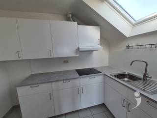 <p><span>Op de derde verdieping van het flatgebouw vinden we dit mooie recent regenoveerde dakappartement terug. </span></p><p><span>De ligging is perfect voor wie vlak bij Leuven en het openbaar vervoer naar de andere grootsteden wilt wonen. </span></p><p><span>Dit appartement is 65m² groot en heeft een splinternieuwe badkamer ( bad, douche, wc en wastafel ) en een handige tevens splinternieuwe keuken met wastafel, een kookvuur en dampkap. </span></p><p><span>Er is een ruime slaapkamer met ruimte voor grote kleerkasten en er is ook nog een extra opslagruimte langs een luik. </span></p><p><span>Het terras is zowel via de leefruimte als via de slaapkamer bereikbaar. </span></p><p><span> </span></p><p><span>In de ruime kelder kan een wasmachine staan. </span></p><p><span>Achter het gebouw is er een privé parking inclusief in de huurprijs. </span></p><p><span>Dit appartement is gelegen op slechts 5 minuten fietsen van het station van Leuven. </span></p><p><span>Aparte meters, Centrale verwarming op gas. Deze ketel is recent nog vervangen met een zuiniger model. </span></p><p><span>Vliegenramen aanwezig.</span></p><p><span>Maandelijkse lasten : 40 Euro per maand. </span></p><p><span>Onmiddellijk beschikbaar!</span></p><p><span> </span></p><p><span>Interesse? Vraag uw bezoek aan via onze website!</span></p>