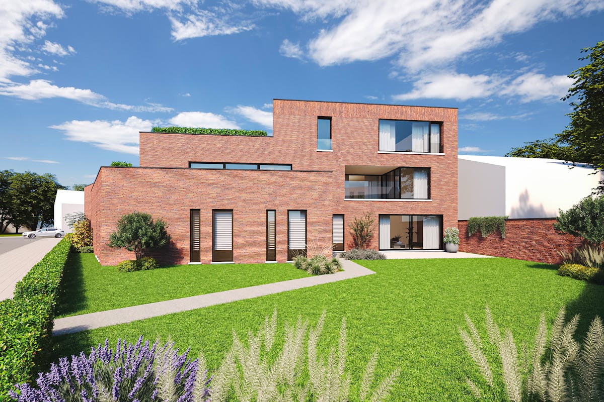 New construction project in Genk with 3 houses and 5 apartments - photo 1