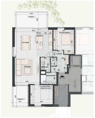 Dit <strong>ruime gelijkvloersappartement</strong> (100,65m²) aan de oostkant van <strong>Residentie Reiger</strong> biedt een<strong> prachtige woonervaring</strong> in een <strong>groene en rustige omgeving</strong>.<br />Dankzij de <strong>doorkijkindeling</strong> geniet je van <strong>een lichtrijke leefruimte</strong> met <strong>een open en ruimtelijk gevoel</strong>.<br /><br />Dit appartement beschikt over <strong>2 slaapkamers</strong>.<br />Door de<strong> terrassen aan beide zijden</strong> (13m² en 8,15m²) kun je op elk moment van de dag <strong>genieten van het buitenleven</strong>.<br />Dankzij de <strong>energiezuinige lucht-waterwarmtepomp</strong> woon je hier comfortabel met een<strong> laag energieverbruik</strong>.<br />De<strong> duurzame materialen en moderne afwerking</strong> maken dit appartement een perfecte keuze voor wie houdt van <strong>hedendaags wonen in een natuurlijke omgeving</strong>.<br /><br />Parkeren is mogelijk in <strong>de ondergrondse garageboxen of staanplaats</strong>.<br /><br />Een unieke kans voor wie op zoek is naar een <strong>stijlvol en energiezuinig appartement</strong> met een <strong>rustige ligging</strong>, op korte afstand van <strong>het centrum van Ingelmunster</strong>.