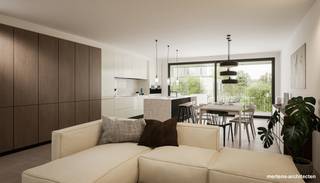 <p><strong>ONTDEK ONZE MODELAPPARTEMENTEN. BEL VOOR EEN AFSPRAAK OF KOM LANGS TIJDENS DE OPENDEUR OP DONDERDAG 28 MEI TUSSEN 16.00 uur en 20.00 uur!<br /><br />Residentie Veertien: Een duurzame woonbeleving in het centrum van Zandhoven. Op dezelfde plek waar vroeger <em>14 billekens</em> de toog versierden, bouwen we vandaag aan een nieuw verhaal.</strong></p>
<p>Aan de flank van de Langestraat, die verscheidene Kempense gemeentes met elkaar verbindt, strijkt Residentie Veertien neer. Deze strategische ligging zorgt ervoor dat bewoners zich makkelijk kunnen verplaatsen naar de stadscentra van Antwerpen en Lier maar ook verschillende dorpskernen zijn nooit ver weg. Wekelijkse inkopen doen, een glaasje drinken onder de gezellige kerktoren van Zandhoven of naar harte shoppen in allerhande winkels: het kan allemaal te voet of met de fiets.<strong> </strong></p>
<p><strong>We streven ernaar een project te ontwikkelen dat een thuis creëert voor eenieder en het hoofd biedt aan de hedendaagse noden.</strong></p>
<p>Residentie Veertien zal bestaan uit 33 appartementen en een handelsruimte en zal gekenmerkt worden door haar vooruitstrevendheid en kwaliteit. De units, verdeeld over twee gebouwen, bestaan uit 1 tot 3 slaapkamers, beschikken allen over een terras en variëren in grootte tussen 71 en 137 m². Ons cliënteel heeft bij de inrichting van de appartementen bovendien nog veel keuzevrijheid waardoor elk appartement uniek wordt en iedereen hier een thuis vindt. Niet enkel individualiteit maar ook samenhorigheid heeft een plek in dit project door de groene binnenplaats die als ontmoetingsplek voor bewoners zal dienen. Ten slotte werd ervoor gekozen te verwarmen aan de hand van geothermie en energie op te wekken via zonnepanelen. Deze combinatie van geavanceerde methodes zorgt ervoor dat het E-peil van elk appartement onder 20 duikt, waardoor U 100% vrijstelling krijgt op de onroerende voorheffing gedurende de eerste 5 jaar. Naast veel aandacht voor het milieu , kan U ook rekenen op een hoogwaardige afwerking dmv ruime budgetten, prima comfort en royale lichtinval.<br /><span>Een staanplaats en berging in de ondergrond dient mee aangekocht te worden.</span></p>
<p>Info en verkoop:</p>
<p>De verkoop geschiedt onder BTW op het constructie-aandeel en registratierechten op het grondaandeel, onder de voorwaarden van de wet Breyne. Voor meer info of een verkennend gesprek, contacteer Karin (0486/97 84 27) of mail (karin@reds.be)!</p>
