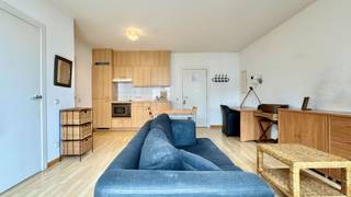 Furnished apartment of 39 m² located at 38 Rue d'Accolay, in the heart of downtown Brussels. This apartment consists of a bright living room,...