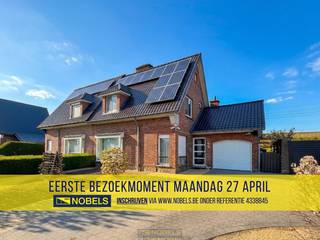 1ste bezoekdag maandag 27 april! Inschrijven kan via www.nobels.be onder referentienummer 4338845.INSTAPKLARE GEZINSWONING met 3 SLAAPKAMERS en...