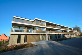 Energiezuinig nieuwbouwappartement op de eerste verdieping met 1 slaapkamer, prachtig terras, ondergrondse autostaanplaats en kelder, gelegen te centrum Ranst, bestaande uit: leefruimte met veel lichtinval, directe toegang via schuifraam naar het ruime terras met ideale zuid oriëntatie; volledig ingerichte keuken voorzien van alle toestellen; handige bijkeuken met aansluiting voor wasmachine; apart toilet met handenwasser; slaapkamer en badkamer voorzien van douche en lavabomeubel. Voorts beschikt het appartement over een ondergrondse autostaanplaats en privatieve kelderberging. Nieuwbouwappartement met alle modern comfort zoals vloerverwarming met warmtepomp, individuele zonnepanelen, ramen in aluminium schrijnwerk met hoogrendementsbeglazing, enz. Het appartement is reeds volledig geschilderd! Provisie maandelijkse lasten: 70 euro. Maximaal E-peil: 30. Onmiddellijk beschikbaar of overeen te komen.