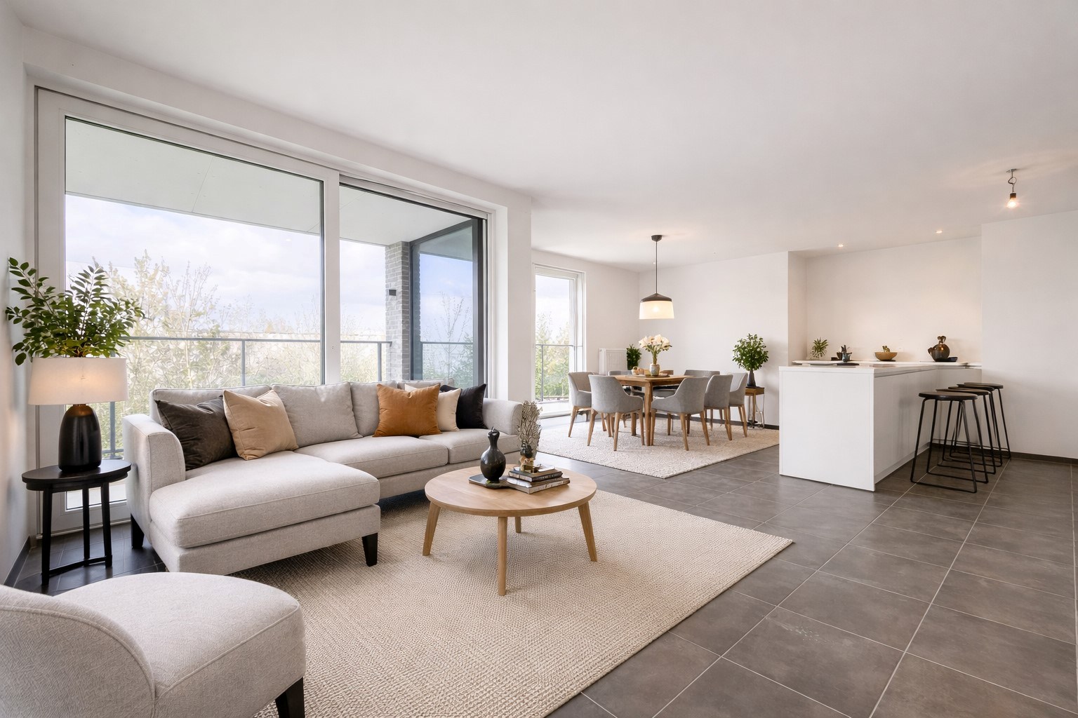 Nieuwbouwappartement op de 1ste verdieping met 2 slaapkamers, terras én garage - foto 1