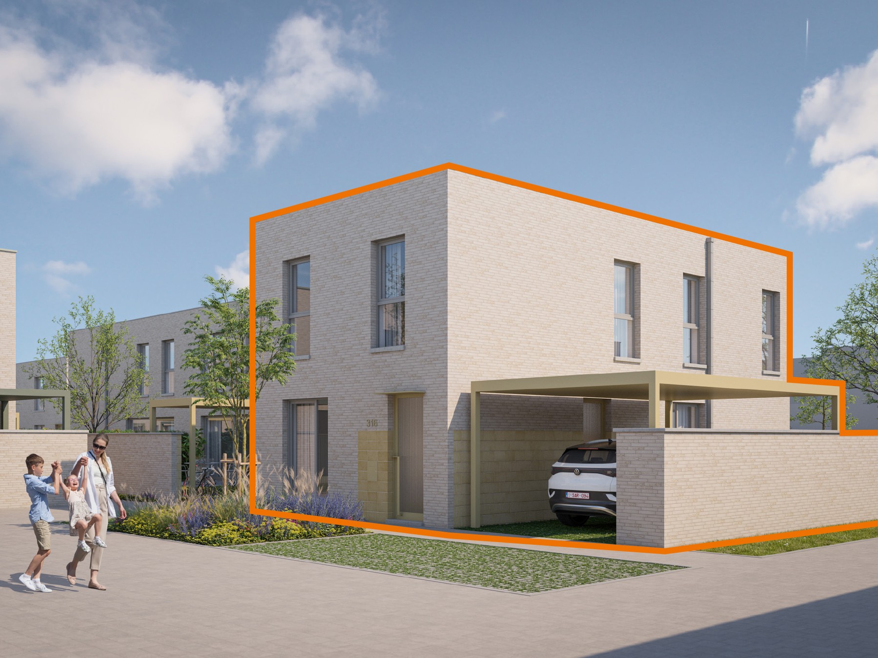LOT 316 Moderne halfopen energiezuinige woning (207 m²) met 4 slaapkamers - foto 1