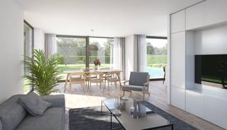 <p><span>- destinée à l'habitation ainsi qu'au commerce et aux services, à l'artisanat et aux petites entreprises, dans la mesure où ils sont compatibles avec l'environnement immédiat.</span></p><p><span>- destinée au développement résidentiel en général et aux entreprises agricoles</span></p><p><span> </span></p><p><span>Bâtiments ouverts :</span></p><p><span>Zonage principal : habitations unifamiliales</span></p><p><span>Zonage auxiliaire : commerce de détail, professions libérales et activités liées au voisinage dans le secteur des soins, avec un maximum de 30 % du volume du bâtiment</span></p><p><span>Hauteur maximale de la corniche : 6 m et au moins 4,5 m</span></p><p><span>Largeur de la maison : 8 m</span></p><p><span>La forme et la pente du toit sont libres</span></p><p><span>Matériaux et couleurs : les parties qui restent visibles doivent être construites avec les mêmes matériaux et de la même manière</span></p><p><span>La couleur et la nature des matériaux doivent s'intégrer esthétiquement dans l'environnement</span></p><p><span> </span></p><p><span>Garage à prévoir dans la maison et au moins 5 mètres de bande de jardin avant à la hauteur du garage</span></p><p><span>La bande de jardin doit être entourée d'une haie vive ou de panneaux de jardin en bois d'une hauteur maximale de 1,80 m</span></p><p><span>Garage séparé, locaux de stockage et/ou abris de jardin : max. 30 m² et toit avec une pente de 0 et 50°. Dans les mêmes matériaux que le bâtiment principal.</span></p><p><span>Garage séparé, débarras et/ou abris de jardin à 2 mètres de la limite du terrain</span></p><p><span>ou sur la limite du terrain en cas de garage relié au voisin (conception commune ou accord écrit requis)</span></p><p><span>Un abri de jardin en bois d'une superficie maximale de 10 m² peut être construit dans la zone de jardin à au moins 1 mètre de la limite du terrain</span></p><p><span>Bassin d'ornement et piscine de 30 m² maximum à 2 mètres de la limite du terrain.</span></p><p><span>Carport autorisé dans la bande latérale non constructible de 18 m² maximum et partiellement ouvert à l'avant et à l'arrière (à condition qu'il figure dans le permis de construire et qu'il soit cohérent avec l'architecture de la maison). S'il est situé sur la limite du terrain, il doit être intégré à la clôture.</span></p><p><span> </span></p><p><span>Une citerne d'au moins 5 000 litres doit être installée par habitation. Trop-plein avec dispositif d'infiltration sur la parcelle.</span></p><p><span>Bande entre la route et la propriété : gazonnée à l'exception de l'allée, du chemin piétonnier et du parking</span></p><p><span>.</span></p><p><span>Dans la bande de jardin avant : aucune construction n'est autorisée, elle doit être aménagée en jardin (exceptions : trottoir fonctionnel et panneau d'affichage, etc.)</span></p>