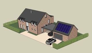 Rustig gelegen bouwgrond van 9a30ca met bouwvergunning geschikt voor open bebouwing, in een doodlopende straat aan de rand van het charmante...