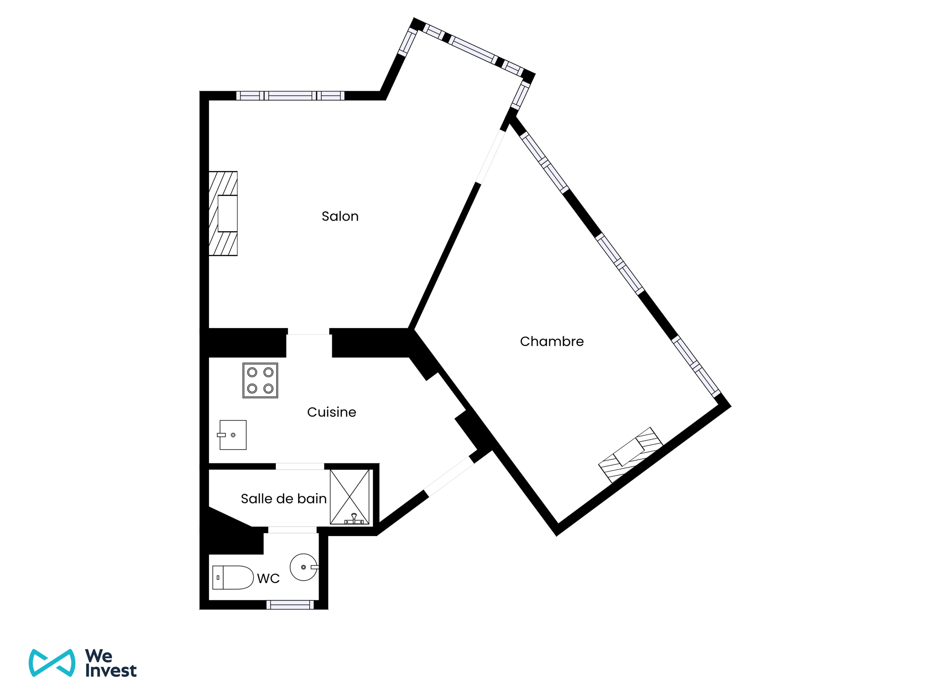 1-kamerappartement in Sint-Jans-Molenbeek! - foto 3