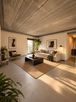 <p>Dit prachtig gerenoveerde appartement op het gelijkvloers biedt een perfecte balans tussen een strak modern interieur en warme industriële accenten. In een fijne rustige buurt omgeven door groen en een eigen tuin maakt het appartement uitzonderlijk.</p><p>Alle ruimtes zijn voorzien van een naadloze grijze gietvloer, betonnen plafonds, matzwarte stalen profielen en zichtbare designluchtkanalen waardoor een unieke karaktervolle woonstijl wordt verkregen.<br />Vanuit de centrale inkomhal bereik je de royale open leefruimte met een cosy zithoek, eetruimte en stijlvolle open keuken. Via een zeer grote raampartij in de keuken bereik je het mooie inpandige terras en de prive tuin van het appartement.</p><p>De beide slaapkamers zijn ruim en een natuurlijke licht inval geeft juist dat tikkeltje extra om wakker te worden in een oase van rust. De tweede slaapkamer sluit aan op de living met nog een aparte doorgang naar terras en de tuin.</p><p>De badkamer is een luxe van grootte. Deze geeft een whauw gevoel door de uitermate grote douche, comfort en afwerking. Waar toch nog ruimte is voor een persoonlijke touch in te brengen. Toilet is afzonderlijk wat altijd aangenaam is als je gasten ontvangt.</p><p>Dit appartement is ook energiezuinig door de aanwezigheid van zonnepanelen en warmtepomp waardoor het de ultieme match voor liefhebbers van ecologie, design, modern wonen, industriële architectuur.</p><p><br /> </p><p>Rechtstreeks van eigenaar te koop.</p><p>Bel gerust voor meer info en bezichtiging 0456 83 87 68<br /> </p>