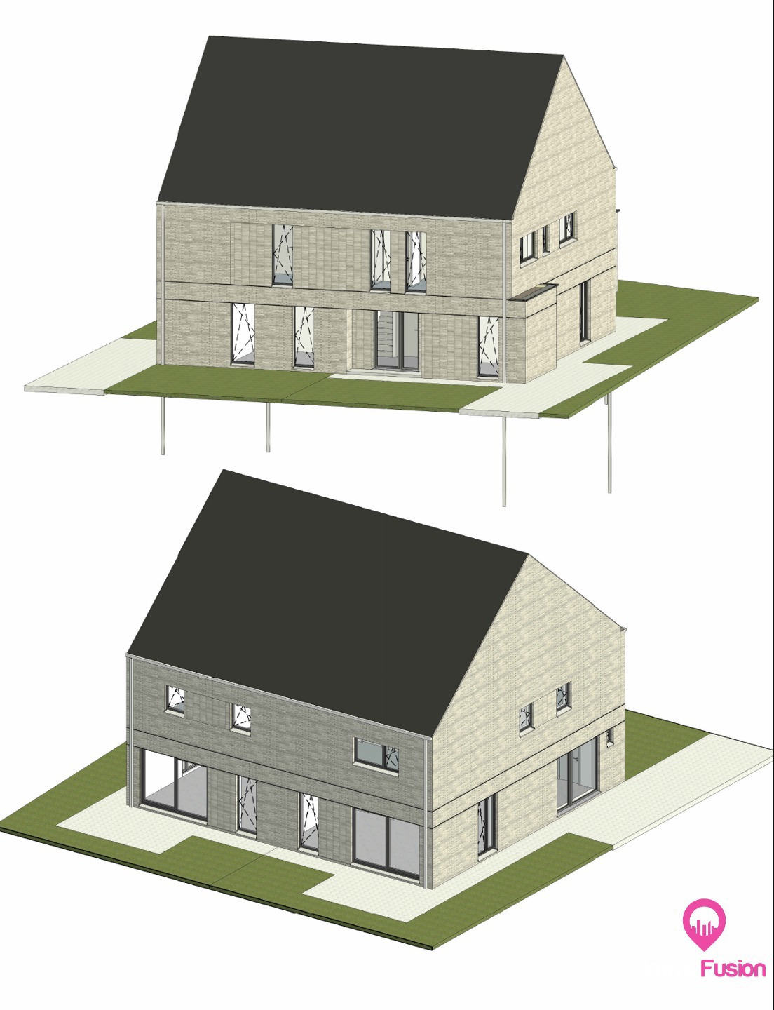 Bouwgrond met vergunde plannen te Heppen! - foto 2