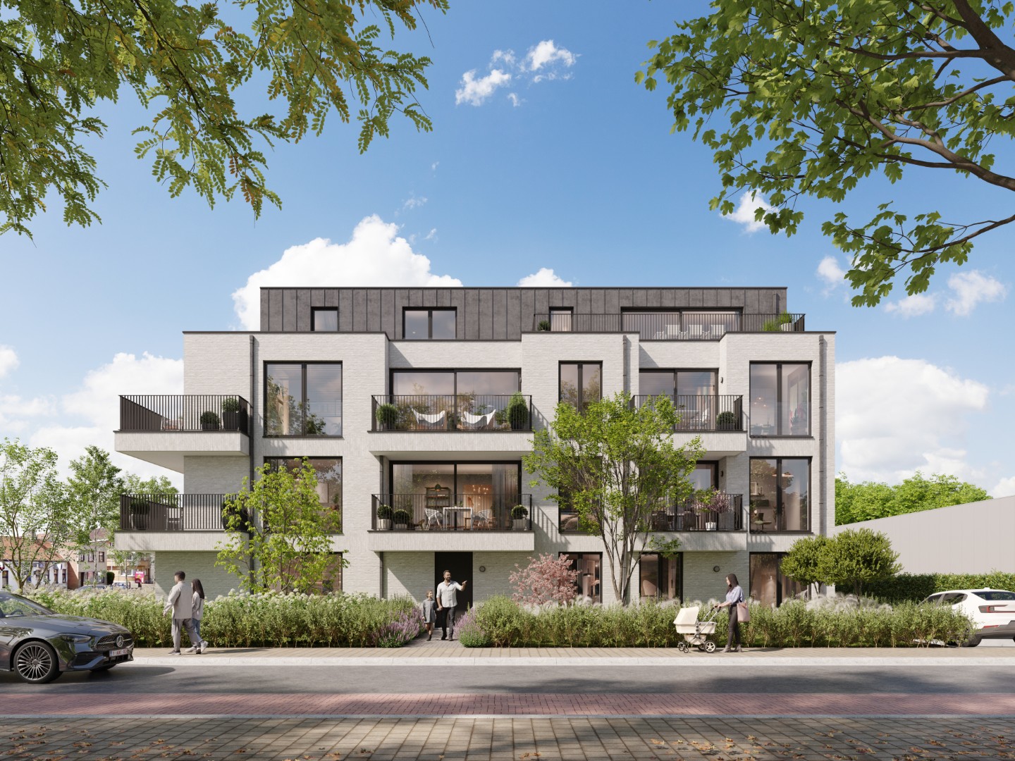 Een slaapkamer met dressing 65 m², terras 9 m², 2de verdieping - foto 4