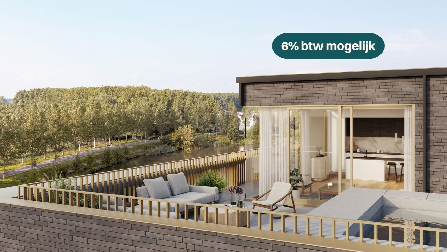 Penthouse exclusif avec terrasse de 111m² et piscine. - photo 1