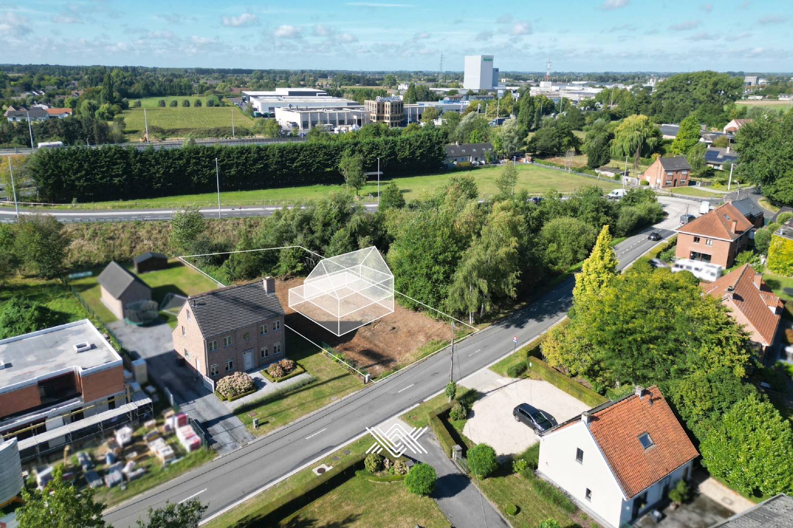 Bouwgrond met zuidwestelijke oriëntatie in Drongen - foto 1