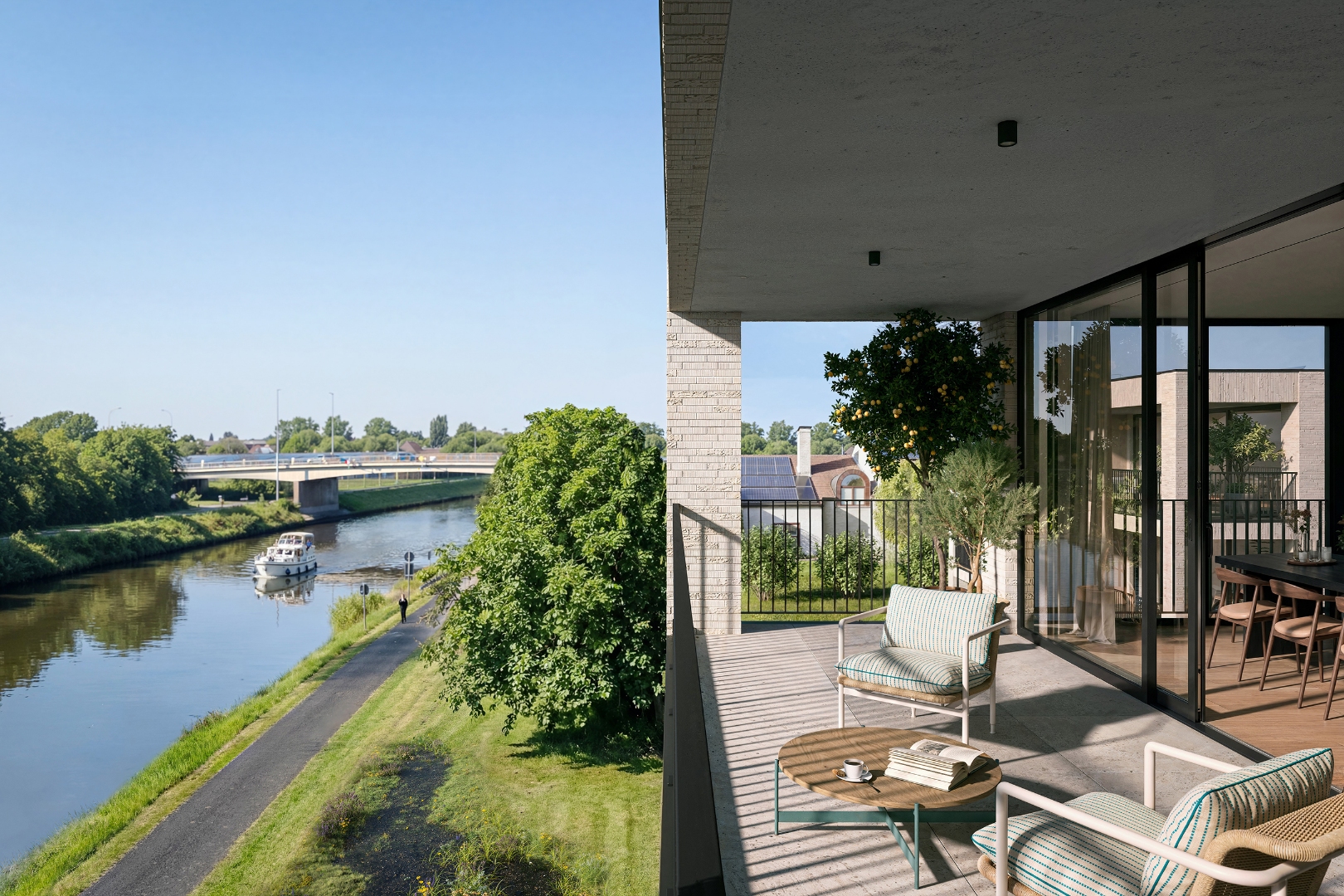 Gelijkvloers éénslaapkamerappartement met tuin en terras - foto 3