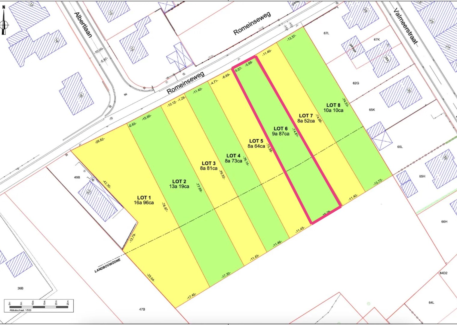 Bouwgrond van 989 m² voor halfopen bebouwing - foto 2