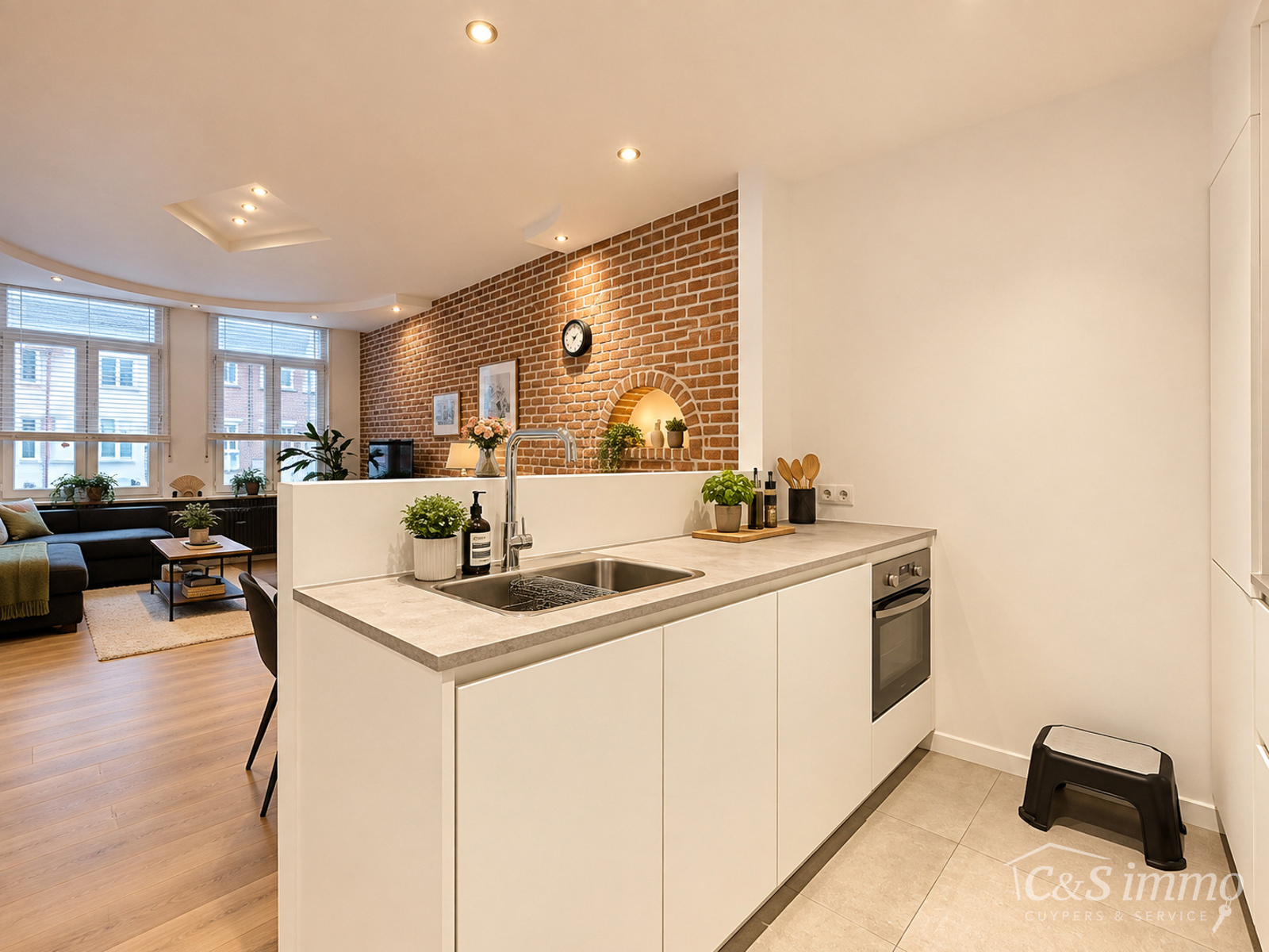 Sfeervol appartement met karaktervolle leefruimte en ruim terras - foto 5
