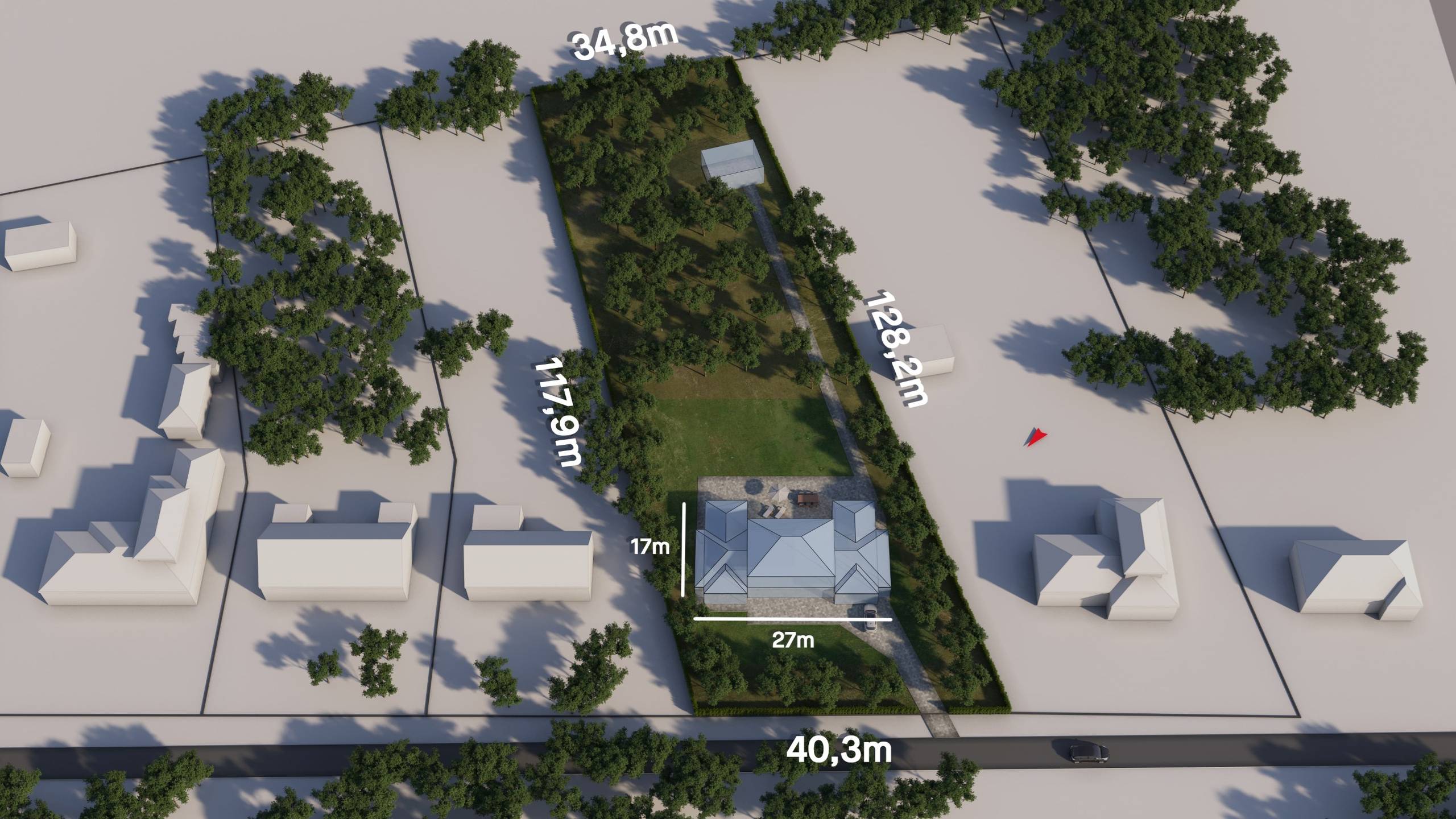 Mooie rustig gelegen bouwgrond 4.946m² met zeer ruime bouwmogelijkheden. - foto 1