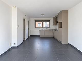 <span><p><span>INDELING:</span></p><p><span>- Hal met vestiairehoek</span></p><p><span>- Living met veel lichtinval</span></p><p><span>- Open keuken met kasten en toestellen (dampkap, kookplaat, ijskast)</span></p><p><span>- Ingerichte badkamer met grote douche en lavabo in wandmeubel</span></p><p><span>- Eén slaapkamer</span></p><p><span>- Afz. wc met lavabo</span></p><p><span>- Grote bergplaats met wasmachine-aansluiting</span></p><p><span>- Terras vooraan</span></p><p><span> </span></p><p><span>- Gemeenschappelijke berging op het gelijkvloers</span></p><p><span>- Gemeenschappelijke fietsenberging vlakbij</span></p><p><span> </span></p><p><span>Nooit parkeerproblemen dankzij grote parking recht over het gebouw!</span></p></span>
