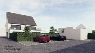 Achter het nieuw opgetrokken appartementsgebouw in hartje Ichtegem bevindt zich deze nieuwbouw KMO-unit van 216 m².Voorzieningen:- De buitenwanden...