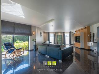 INSTAPKLARE VILLA MET 4 SLAAPKAMERS, 3 DUBBELE (VRIJSTAANDE) GARAGE, PRACHTIGE TUIN MET VERWARMD ZWEMBAD, JACUZZI EN POOLHOUSE OP 32A09CA TE...