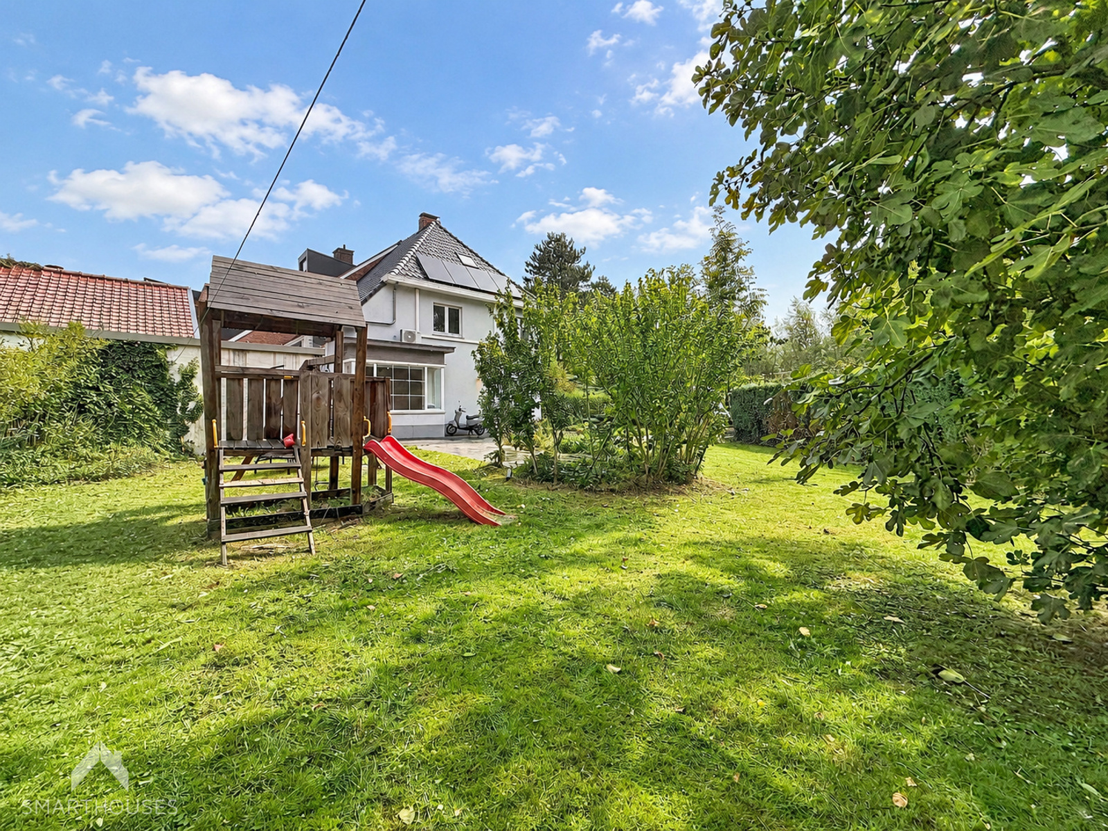 Zonnige HOB met 4 slpkrs, bureau, garage en grote tuin - foto 2