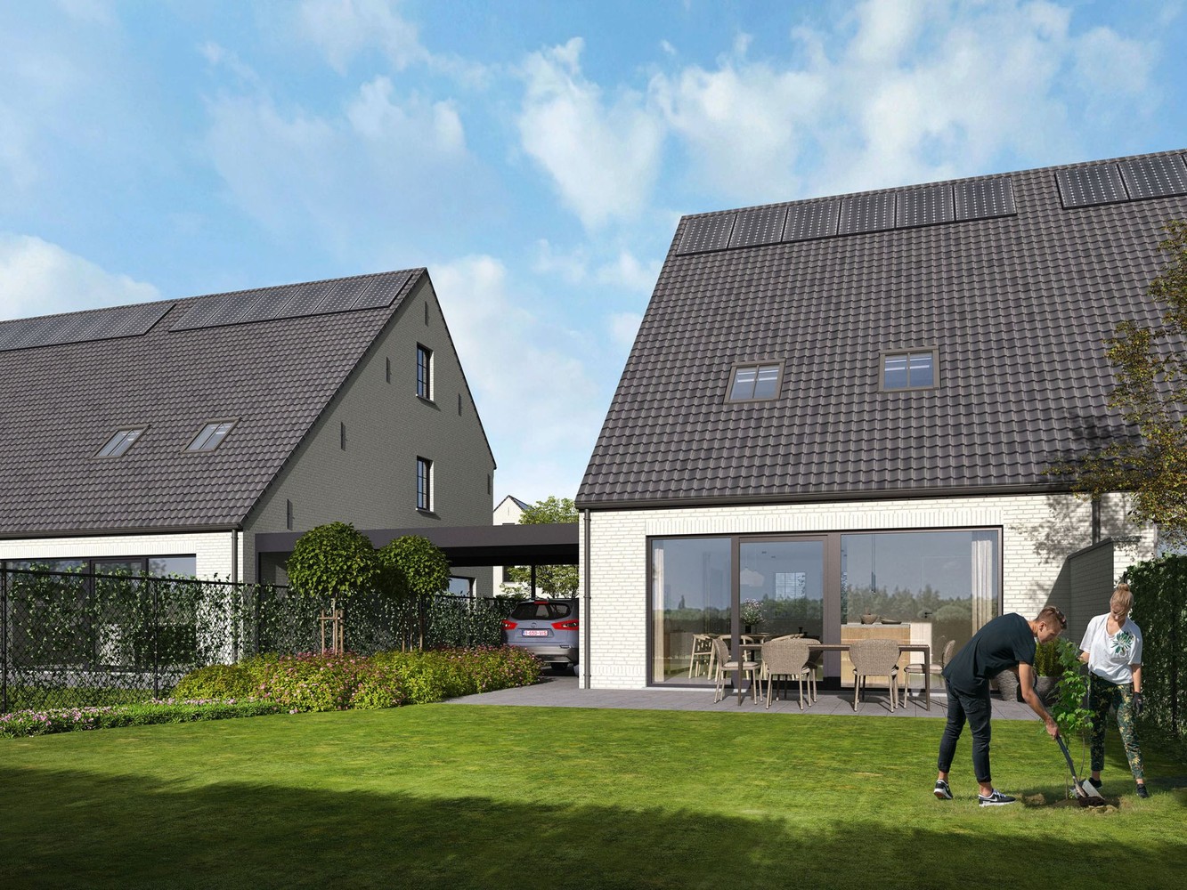 Energiezuinige halfopen bebouwing met garage - foto 5