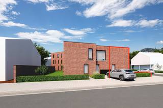 Ontdek deze prachtige ruime halfopen woning met een bewoonbare oppervlakte van circa 152 m², perfect voor wie ruimte en comfort zoekt. De woning biedt een lichtrijke leefruimte met grote raampartijen die zorgen voor een open en aangenaam ruimtegevoel. Dankzij de doordachte indeling geniet u hier van een harmonieuze combinatie tussen leef-, eet- en kookruimte.<br /><br />Aansluitend bevindt zich een ruim terras van 26 m² waar u in alle rust kunt ontspannen, tafelen met familie of vrienden en genieten van zonnige dagen in een groene omgeving. De buitenruimte vormt een natuurlijke verlenging van de leefruimte en verhoogt het wooncomfort aanzienlijk.<br /><br />Extra troeven zijn de twee autostaanplaatsen en een ruime berging, inbegrepen in de verkoopprijs. Deze zijn vlot bereikbaar via een praktische trappenhal, wat zorgt voor optimaal comfort en een doordachte, functionele indeling van het geheel.<br /><br />Deze woning werd bovendien opgetrokken als BEN-woning (Bijna-EnergieNeutraal) en voldoet aan de strengste hedendaagse energienormen. Dat betekent een bijzonder laag energieverbruik én een toekomstgerichte investering.<br /><br />De verwarming gebeurt via vloerverwarming in combinatie met een energiezuinige warmtepomp, wat zorgt voor een gelijkmatige warmteverdeling zonder zichtbare radiatoren. Dit resulteert in een strak interieur en een aangenaam, constant binnenklimaat.<br /><br />Daarnaast werd de woning uitgerust met zonnepanelen (4 x 400 Wp), goed voor een totaal vermogen van 1.600 Wp. Hiermee wekt u zelf een deel van uw elektriciteit op en verlaagt u structureel uw energiekosten.<br /><br />Ook op vlak van ventilatie werd gekozen voor kwaliteit: een ventilatiesysteem type D met warmterecuperatie zorgt continu voor de aanvoer van verse lucht en de afvoer van vervuilde lucht, waarbij warmte maximaal wordt gerecupereerd. Dit garandeert een gezond, energiezuinig en comfortabel binnenklimaat.<br /><br />Tot slot werd bijzondere aandacht besteed aan hoogwaardige thermische en akoestische isolatie, waardoor warmteverlies beperkt wordt en u geniet van extra rust en woonkwaliteit.<br /><br />Residentie Dumont combineert een topligging tegenover Thor Park met hedendaagse architectuur, duurzame technieken en doordacht wooncomfort – een unieke kans om energiezuinig en stijlvol te wonen in Genk.